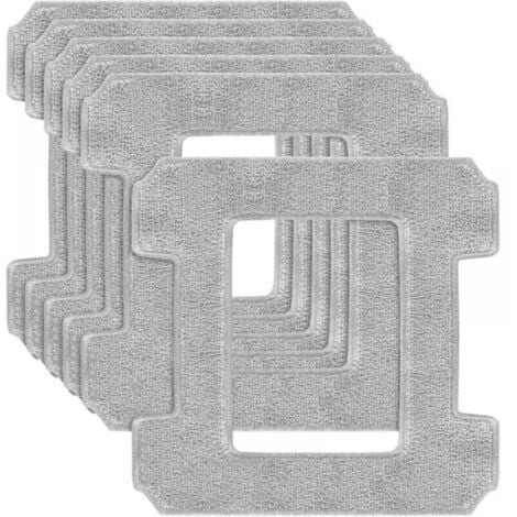 CYSLMUK Lot de 6 tampons de nettoyage pour robots de nettoyage de vitres Ecovacs Winbot W1 / W1 Pro / W2 / W2 Omni - Pour robot nettoyeur de vitres - Chiffon de nettoyage en microfibre lavable