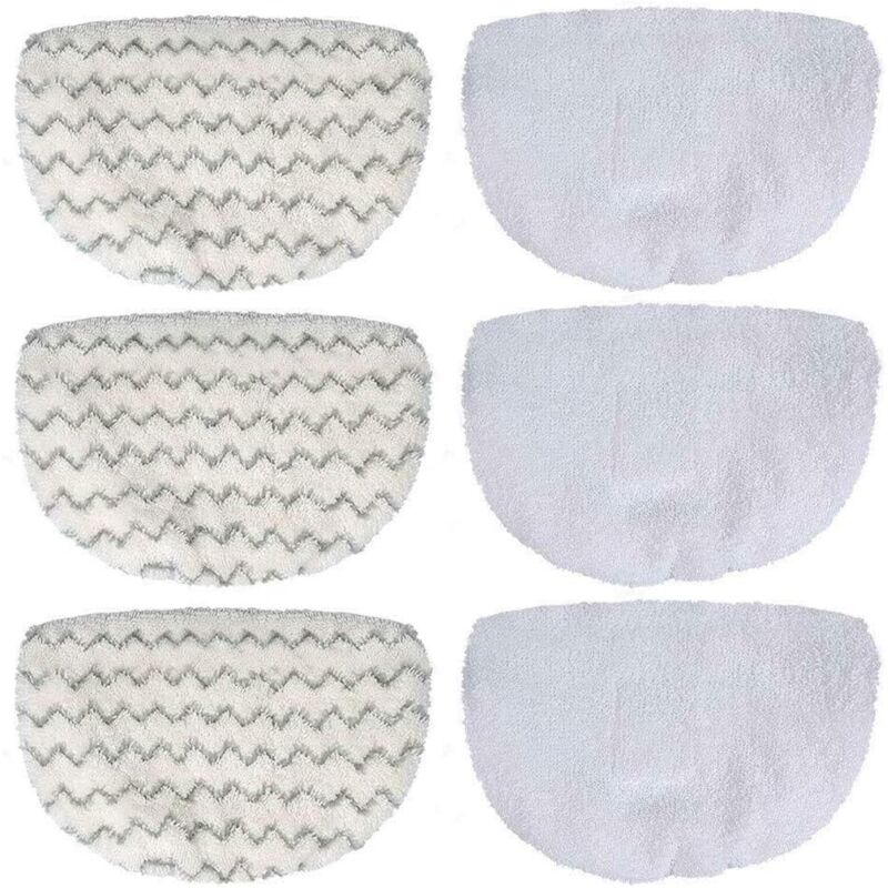 Sunxury - Lot de 6 tampons pour balai vapeur Bissell compatibles avec Bissell PowerFresh 1806 1940 1544 1440 2075A 2685A 1940W 19404 Series Pièce de