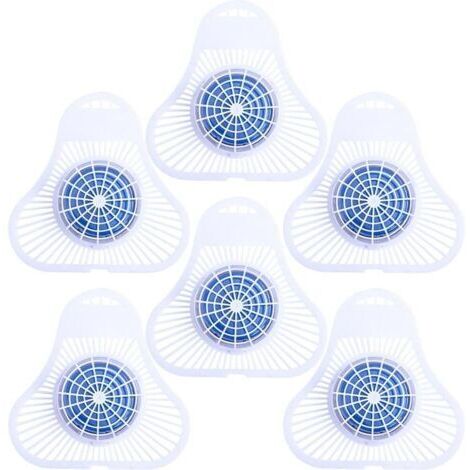 Lot De 6 Tapis D'urinoir Anti-éclaboussures Parfumés Désodorisants, Anti-Obstruction, pour Toilettes Salles De Bain