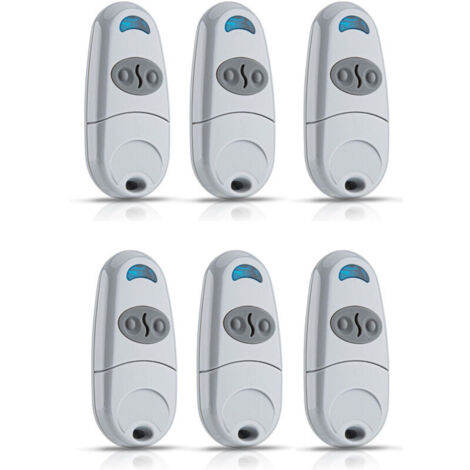 Lot de 6 Telecommande Came TOP432NA- Fréquence de code fixe 433,92 MHz Télécommande et émetteur mural pour motorisations