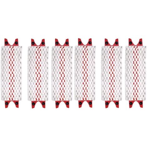 Lot de 6 têtes de Balai Plates en Microfibre compatibles avec Vileda Ultramax