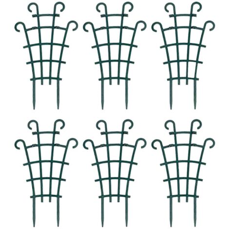 Lot de 6 treillis de jardin antirouille pour plantes grimpantes en pot, pour l'intérieur et l'extérieur.