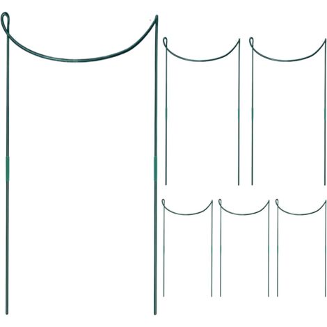 Lot de 6 Tuteurs pour d'intérieur - en métal Inoxydable - Accessoire de