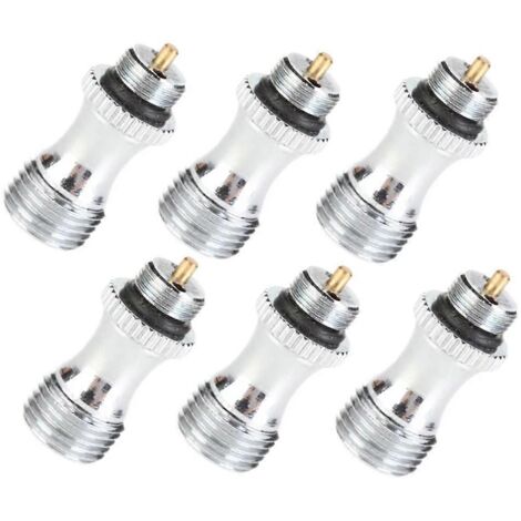 Lot de 6 valves d'air en acier inoxydable pour aérographe