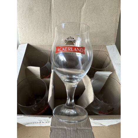 Lot de 6 verres à bière Ackerland - 25 cl - VAP - Neufs