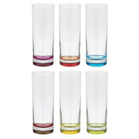 Lot de 6 Verres à Eau "Colori" 31cl Multicolore