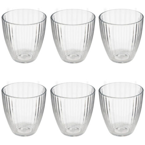 Lot de 6 Verres à Eau "Mathe'Eau" 28cl Transparent