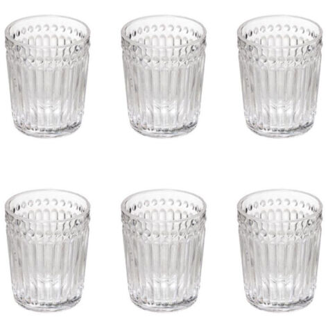 Lot de 6 Verres à Eau "Mona" 30cl Transparent