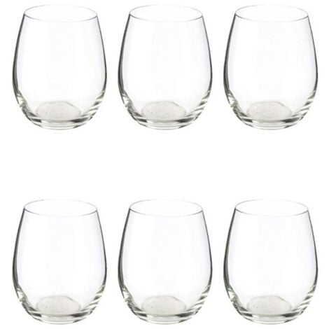 PARIS PRIX Lot de 6 Verres à Eau "Orpea" 36cl Transparent