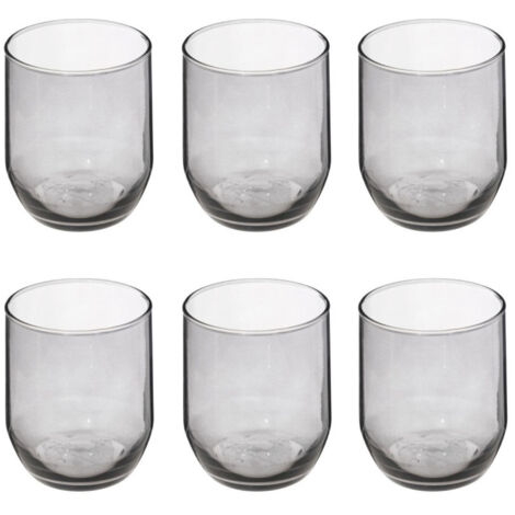 Lot de 6 Verres à Eau "Paol'Eau" 31cl Gris