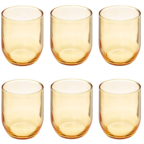 Lot de 6 Verres à Eau "Paol'Eau" 31cl Jaune