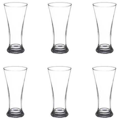 Lot de 6 verres à pastis 18cl – Transparent – Compatible lave-vaisselle – Design rond élégant pour vos boissons – Secret De Gourmet
