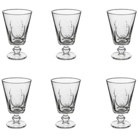 Lot de 6 Verres à Vin "Countryside" 35cl Transparent