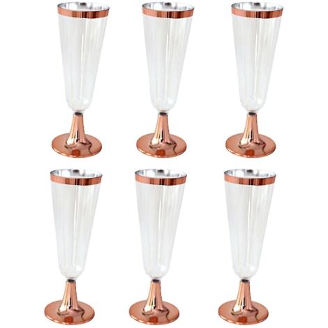 Lot de 6 verres à vin de 150 ml, élégants, en plastique antichoc et antidérapant, parfaits pour les fêtes (Jikaix).