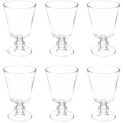 Lot de 6 Verres à Vin "Elena" 28cl Transparent