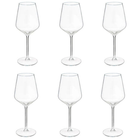Lot de 6 Verres à Vin "Nora" 38cl Transparent
