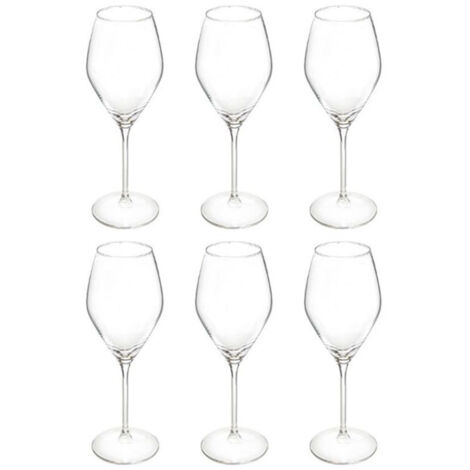 Lot de 6 Verres à Vin "Silvia" 34cl Transparent