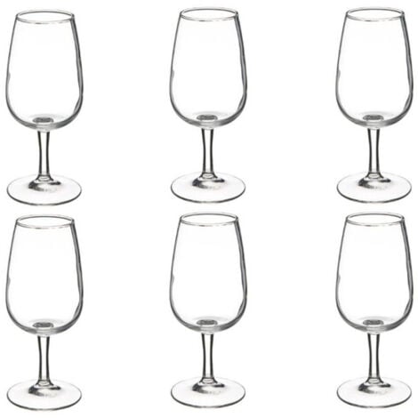 SECRET DE GOURMET Lot de 6 Verres à Vin "Viticole" 21cl Transparent