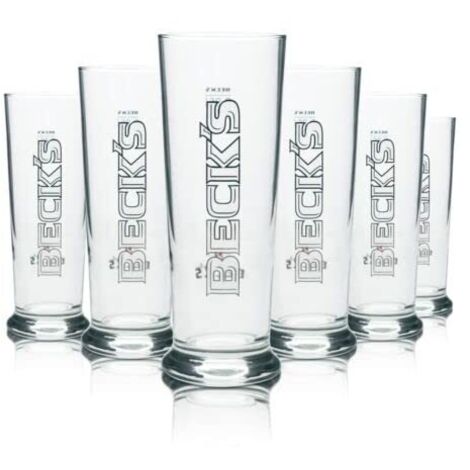 Lot de 6 verres Beck’s Seattle - Verres à bière 25 cl