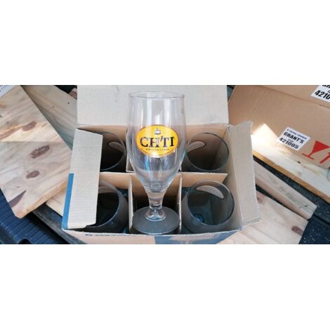 Lot de 6 verres Ch’ti - 32 cl - Verres à bière rares