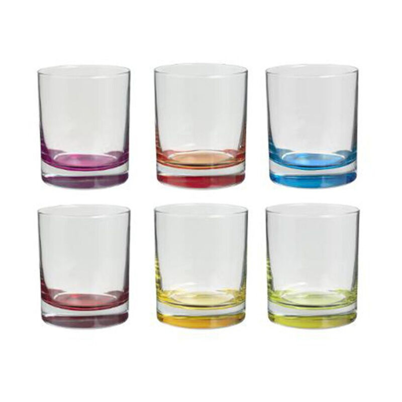Lot de 6 Verres à Eau 'Colori' 30cl Multicolore Lot de 6 Verres à Eau 'Colori' 30cl Multicolore