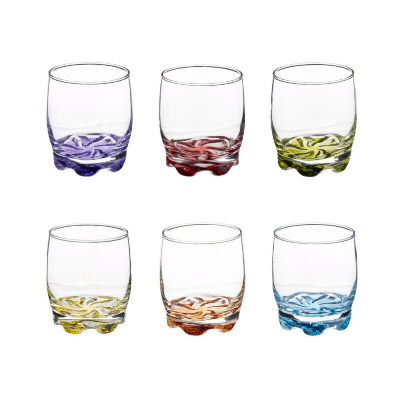 Secret De Gourmet - Lot de 6 Verres à Eau 'Tino' 31cl Multicolore
