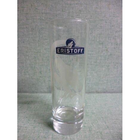 Lot de 6 verres Eristoff - Tubes tête de loup - Neufs
