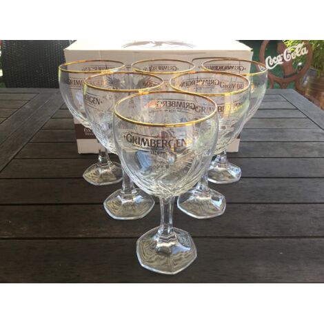 Lot de 6 verres Grimbergen - 50 cl - Nouveau modèle - Neufs