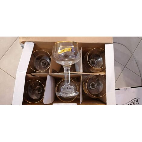 Lot de 6 verres Kasteel - Verres à bière 25 cl - Neufs