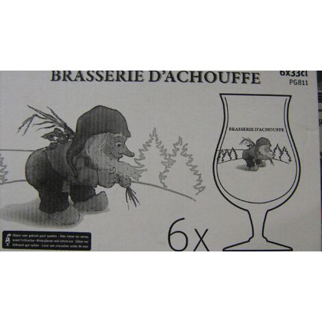 Lot de 6 verres La Chouffe - 33 cl - Verres à bière officiels neufs