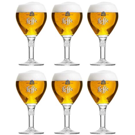 Lot de 6 verres Leffe - 25 cl - Modèle 2016
