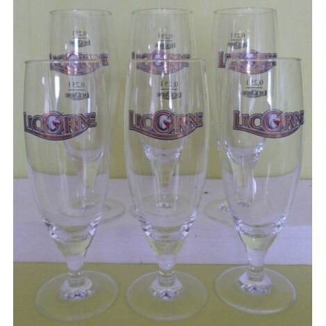 Lot de 6 verres Licorne Prestige - 25 cl - Verres à bière bistrot