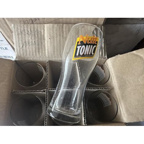 Lot de 6 verres Nuit Tonic - 25 cl - Modèle vintage 1980 - Neufs