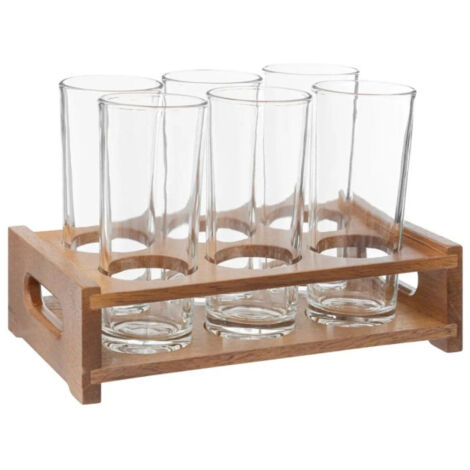 Lot de 6 Verres & Rack "Victor" 30cl Transparent
