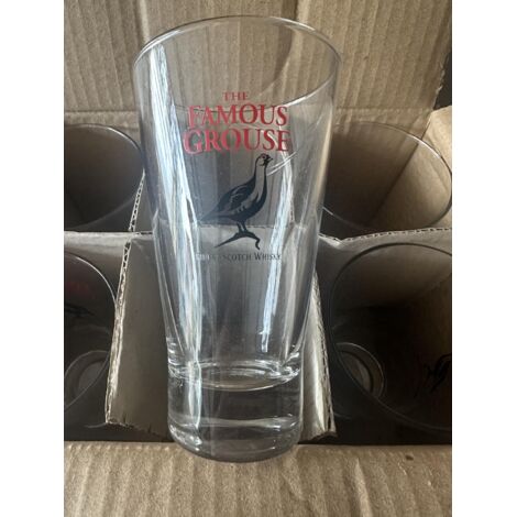Lot de 6 verres The Famous Grouse - 25 cl - Neufs