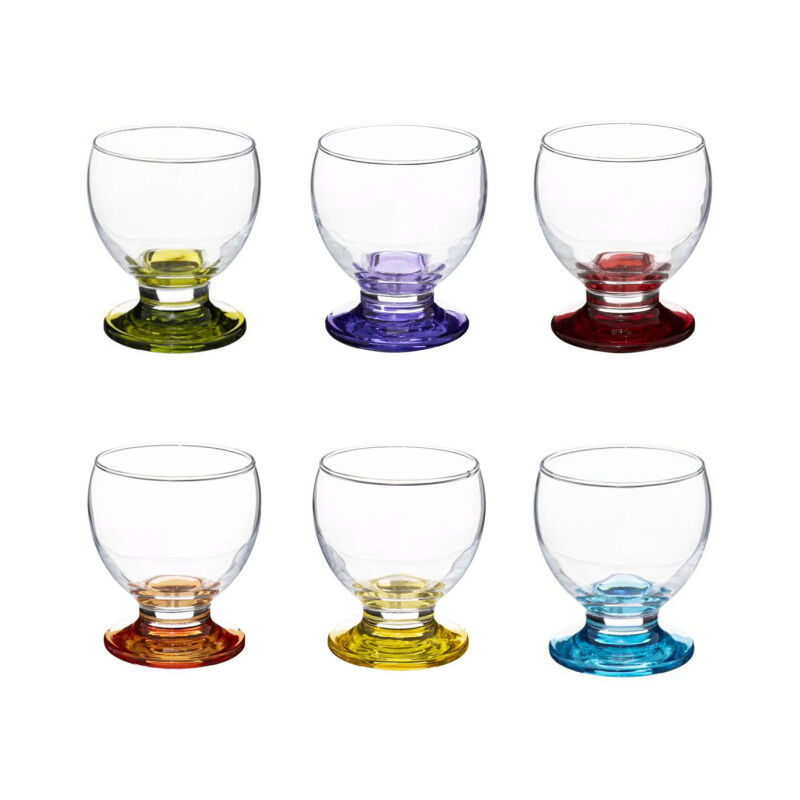 Secret De Gourmet - Lot de 6 Verres à Vin 'Tino' 28cl Multicolore Secret De Gourmet - Lot de 6 Verres à Vin 'Tino' 28cl Multicolore