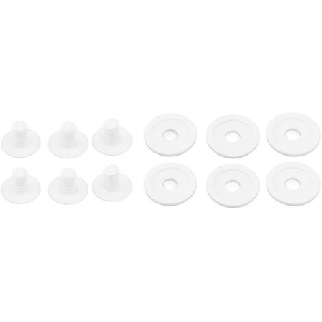 Lot de 6 vis de roue pour nettoyeur de piscine avec 6 rondelles supplémentaires C55, pièces de rechange en plastique pour Polaris 180 et 280