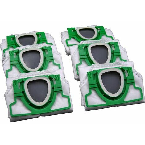 Lot de 6 Vorwerk Kobold VK 200 sacs d'aspirateur en microfibre non-tissée 5 couches