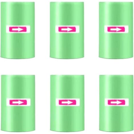 lot De 6 X 20 Sacs Poubelle  Petit Sac Poubelle Pour Poubelle De Voiture, Indchirable Et Tanche Aux Liquides