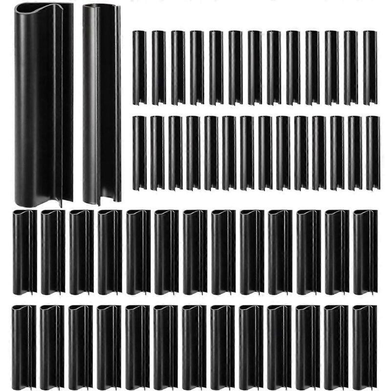 Alovez - Lot de 60 clips de couverture de piscine d'hiver pour piscines hors sol (2 formes)