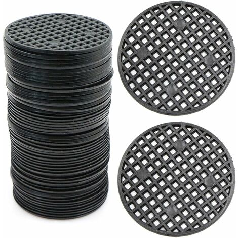 Lot de 60 coussins en maille pour pot de fleurs en plastique - Empêche la perte de sol - Protection contre la rouille - Filet respirant LO-Ron