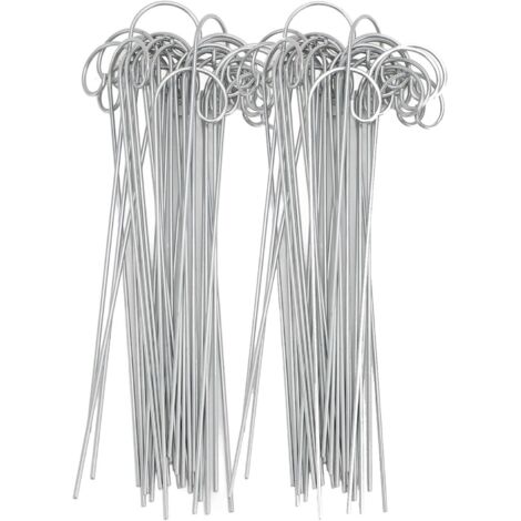 Lot de 60 Crochets pour étiquettes de Plantes pour L'extérieur, en Acier Inoxydable, Marqueurs de Jardin, Piquet, Antirouille, Porte-étiquette de Jardin pour Pot de Fleur,