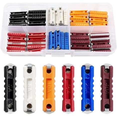 Lot de 60 fusibles continentaux avoir Torpedo mixte 5A 8A 10A 16A 25A 40A