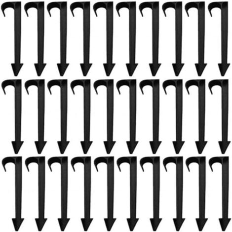 Lot de 60 piquets pour Fixation/Maintien pour Tuyau d'arrosage Goutte à Goutte Ø 20mm - support/Support/Guide au Sol