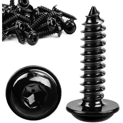 Lot de 60 Vis à Bois M5x30mm Tête Bombée - Auto-Taraudeuse avec Rondelle, Acier Inox 304, pour Panneaux Acoustiques