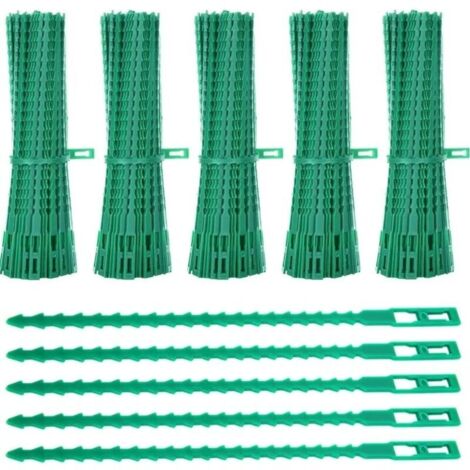 Lot de 600 Attaches de Plantes, 23CM Attaches de Jardin Réglable Liens de Serrage en Plastique pour Jardin Flexible, Attache Tomates de Câble de Jardin pour Aider à Soutenir Les Plantes