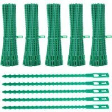 Lot de 600 Attaches de Plantes, 23CM Attaches de Jardin Réglable Liens de Serrage en Plastique pour Jardin Flexible, Attache Tomates de Câble de Jardin pour Aider à Soutenir Les Plantes