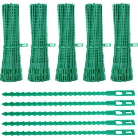 Lot de 600 Attaches de Plantes, 23CM Attaches de Jardin Réglable Liens de Serrage en Plastique pour Jardin Flexible, Attache Tomates de Câble de Jardin pour Aider à Soutenir Les Plantes