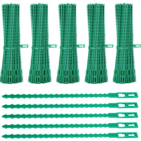 Lot de 600 Attaches de Plantes, 23CM Attaches de Jardin Réglable Liens de Serrage en Plastique pour Jardin Flexible, Attache Tomates de Câble de Jardin pour Aider à Soutenir Les Plantes