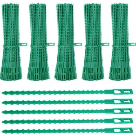 Lot de 600 Attaches de Plantes, 23CM Attaches de Jardin Réglable Liens de Serrage en Plastique pour Jardin Flexible, Attache Tomates de Câble de Jardin pour Aider à Soutenir Les Plantes
